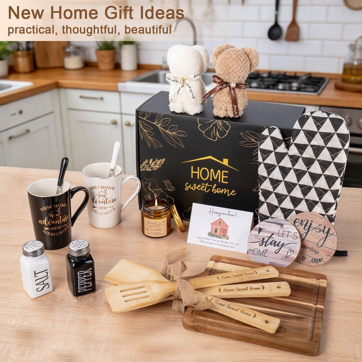 19-Piece Housewarming Gift Set | New Home Essentials for Couples & Homeowners