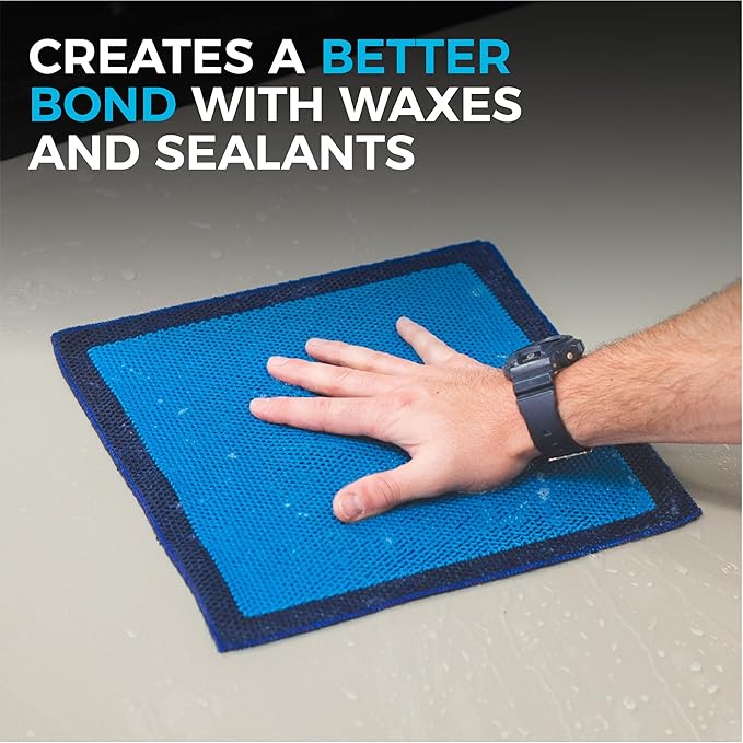 The Rag Company - Ultra Clay Towel - Clay Bar Results in Minutes, Smooth Paint Fast, Enhance Gloss & Wax Bond (12"x12")