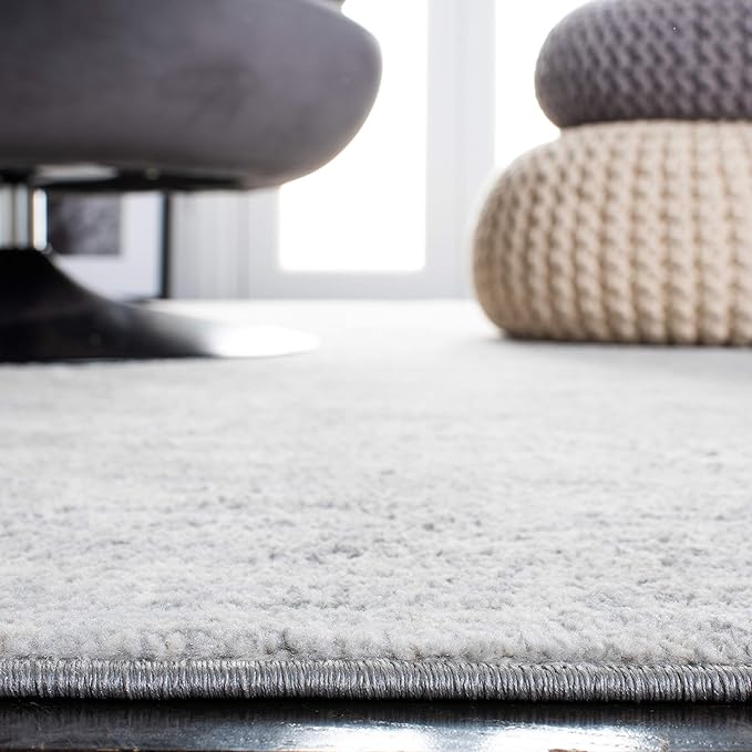 SAFAVIEH Brentwood Collection 6' x 9' Ivory/Grey BNT822A Modern Abstract Non-Shedding Living Room Bedroom Dining Home Office Area Rug