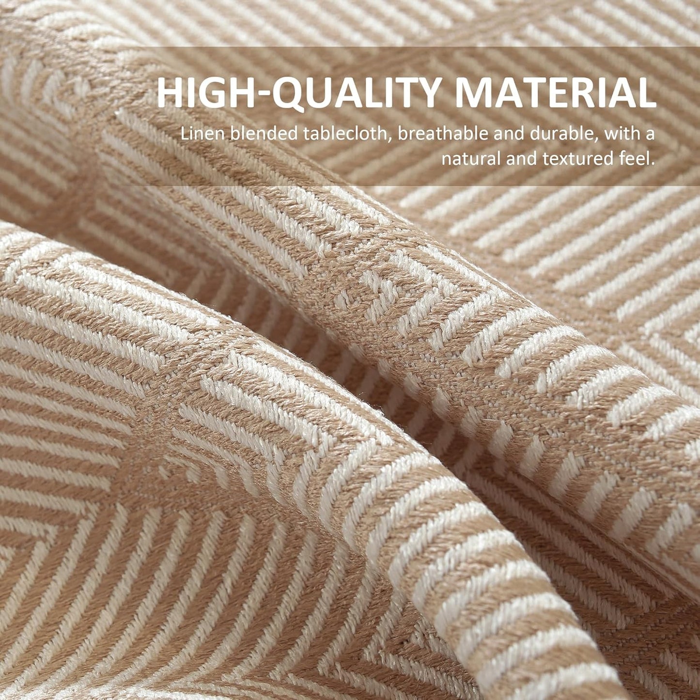 Linen Dinner Napkins — Set of 6, Natural Weave