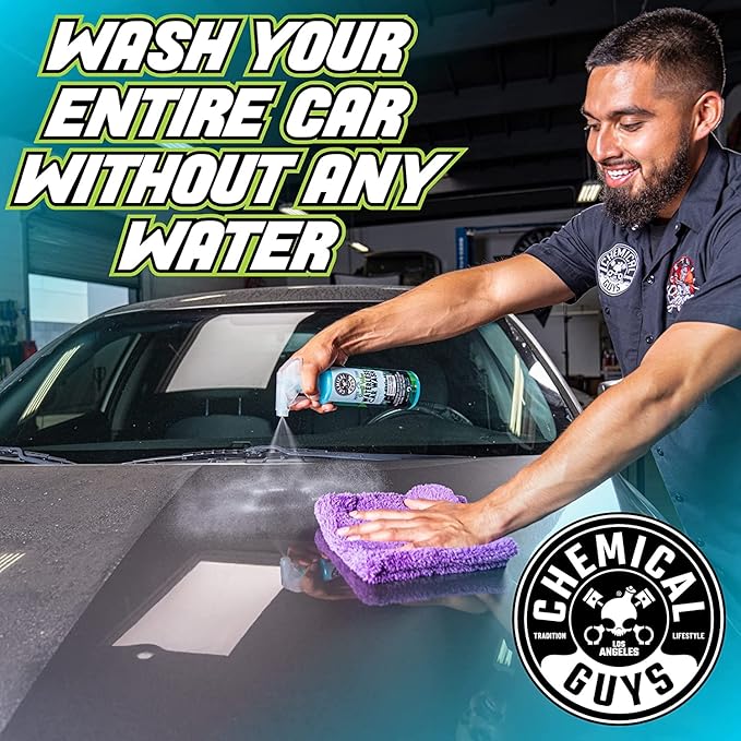 Chemical Guys ACC503 Mr. Sprayer Pressure Atomizer & Pump Sprayer (50 oz Bottle) + CWS209 Swift Wipe Sprayable Waterless Car Wash, 128 fl oz + MIC_506_12 Microfiber Towels, Gold (16"x16") 12 Pack