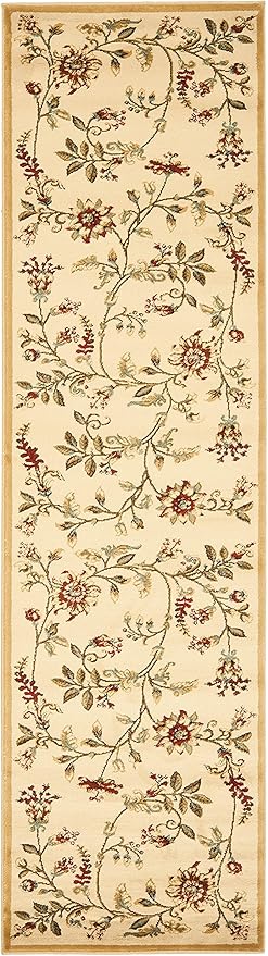 SAFAVIEH Lyndhurst Collection Runner Rug - 2'3" x 6', Ivory & Multi, Non Shedding & Easy Care, Ideal for Living Room, Hallway, Foyer, Bedroom (LNH552-1291-26)