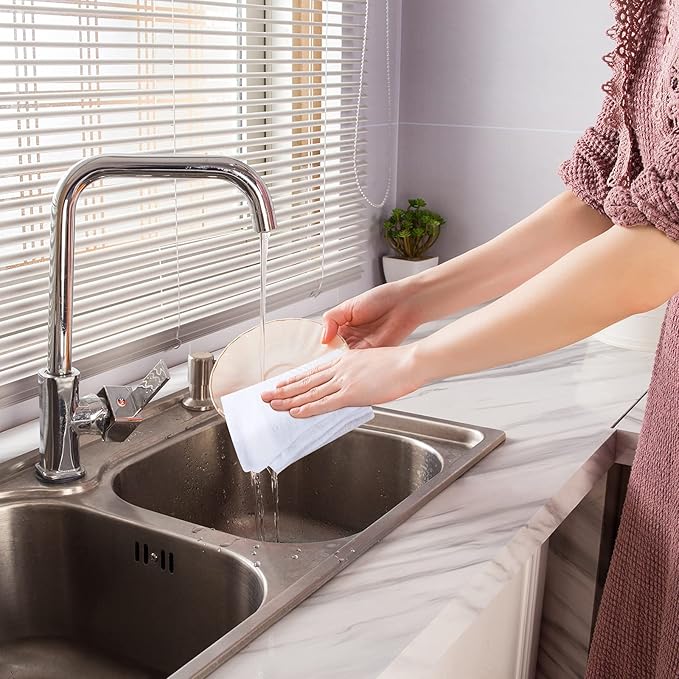 Sublimation Dishtowel Absorbent Multi Purpose Kitchen Dish Towels Blank DIY Dishcloth Bathroom Towel for Fall Christmas Kitchen Home Decor,16 x 24 Inch(3 Pieces)