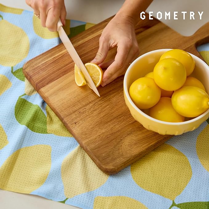 Spring Kitchen Towels - Quick Dry Microfiber Cloth Spring & Summer Dish Towels for Kitchen Drying - Premium Quick Dry Towel - Pear Parade, 18" x 30" - 2-Pack