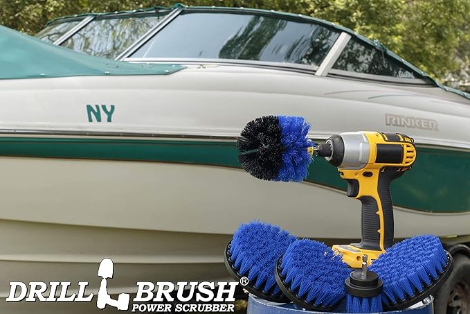 Boat Brush Scrubbing Accessories - Aquatic Cleaning Supplies - Boat Hull Cleaning Brush Set - Barnacle Remover - Boat Deck Brush - Tank Cleaning Tool Set - Fish Tank Scrubbing Brush - Boat Brush Set