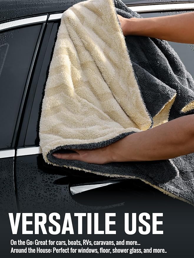 Fantasticlean Microfiber Towels Bundle, 75 Sheets Tear Away Cleaning Cloth Roll, 2 Pack Premium Drying Towel, for Home, car, Outdoor