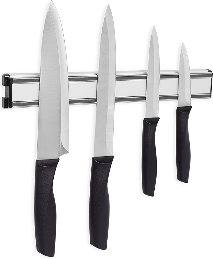 Internet’s Best Magnetic Knife Rack | 12.5 Inch | Knife Storage Bar Strip | Aluminum | Metal Knives, Utensils and Kitchen Sets Holder