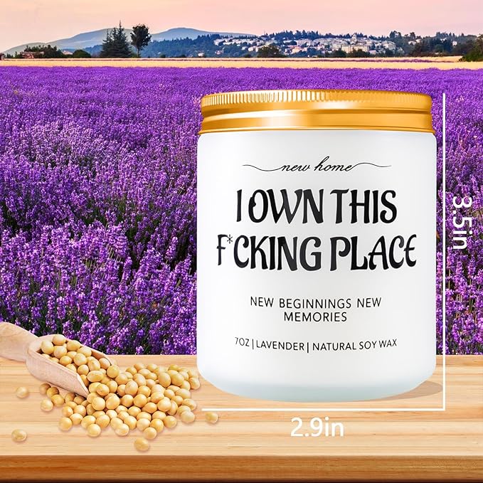 House Warming Gifts New Home Ideas, Housewarming Gift for Women Men Friend, Funny New House Gifts, New Home Essentials, First Home Must Haves, Lavender Scented Candles