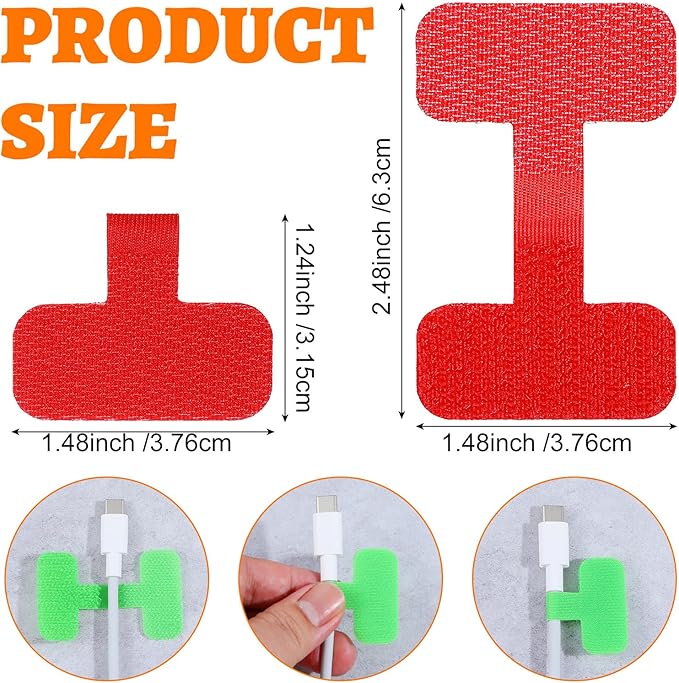 Cable Labels, Cord Labels for Electronics, Multi-Color Waterproof Cable Label Tags for Wire Management and Identification, Medium WireLabel for Management, Reusable Cord Label Can Write On - 24 Pcs