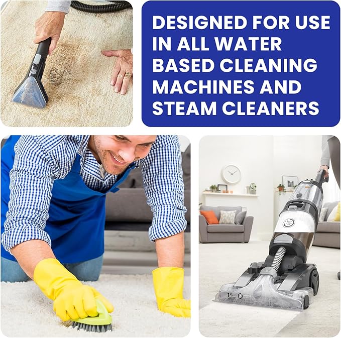 Carpet Cleaner Shampoo - MADE IN USA - Concentrate Carpet Cleaner & Deodorizer - Pet Stain And Odor Remover - Rug Extracting Shampoo, Upholstery, and Machine Use - Fresh Scent (64 Fl oz)
