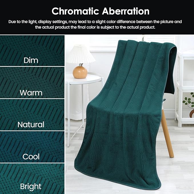 Microfier Bath Towels Set of 2, Large Microfier Body Towel for Adult, 30" x 60", Oversized, Soft, Super Absorbent, Fast Drying, Use for Sauna,Gym,Sport, Fitness, Yoga, Diamond Cross Grid Teal