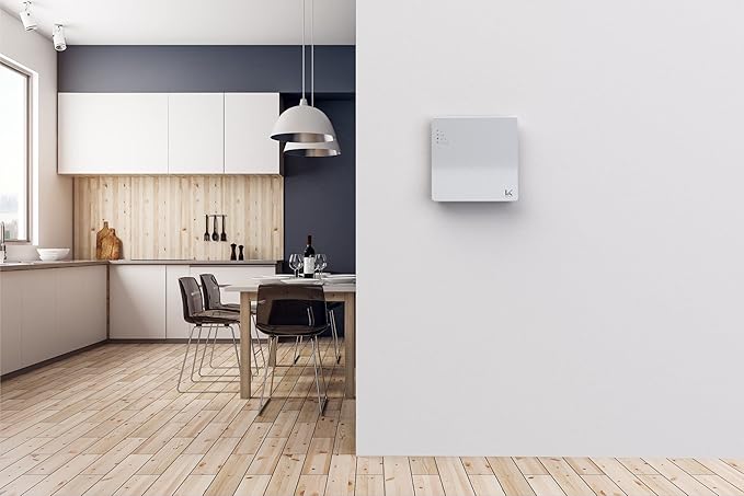 Wall Air/KL-W01U Wall Mounted Photocatalytic Air Purifier, Made in Japan, Washable Reusable Filter, Quiet, Remove Odor, Allergen, Mold, Smoke, VOC, Pollen & Pet Allergy, up to 560sqft