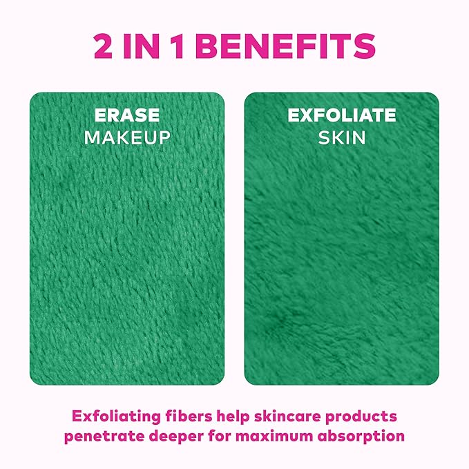 The Original MakeUp Eraser 7-Day Set, Erase All Makeup with Just Water, Including Waterproof Mascara, Eyeliner, Foundation, Lipstick, Sunscreen, and More! Pickleball, 7ct.
