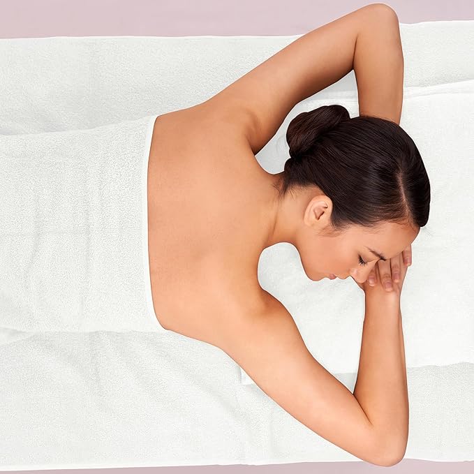 Bath Sheets – Extra Large Bathroom Sheet Set – Pack of 2 Jumbo Towels White (71x35in) – 100% Cotton Soft Quick Dry Large Bath Towels for Adults Hotel Spa Bathroom Use