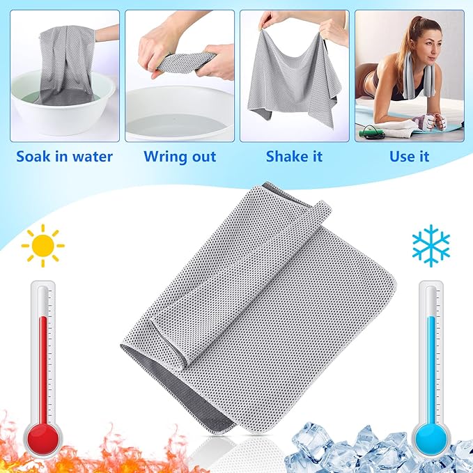150 Pcs Cooling Towels Bulk 32 x 12 Inch Ice Towel Bulk Cooling Rag for Face and Neck Soft Breathable Microfiber Cloth Chilly Quick Cold for Gym Sport Golf Running Stay Cold (Multiple Colors)