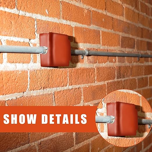 Amylove 60 Pcs Fire Putty Electrical Putty Pads Soundproofing Pads Fire Barrier Moldable Firestop Adhesive for Wall Openings Electrical Box, Red (7" x 7")