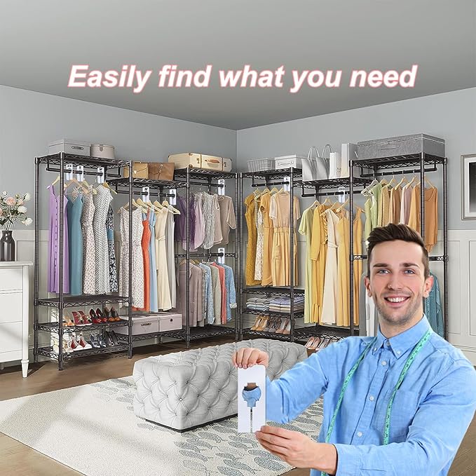 30 PCS Clothing Rack Dividers - Closet Dividers for Hanging Clothes, Size Tabs for Sorting by Size, Color, Style