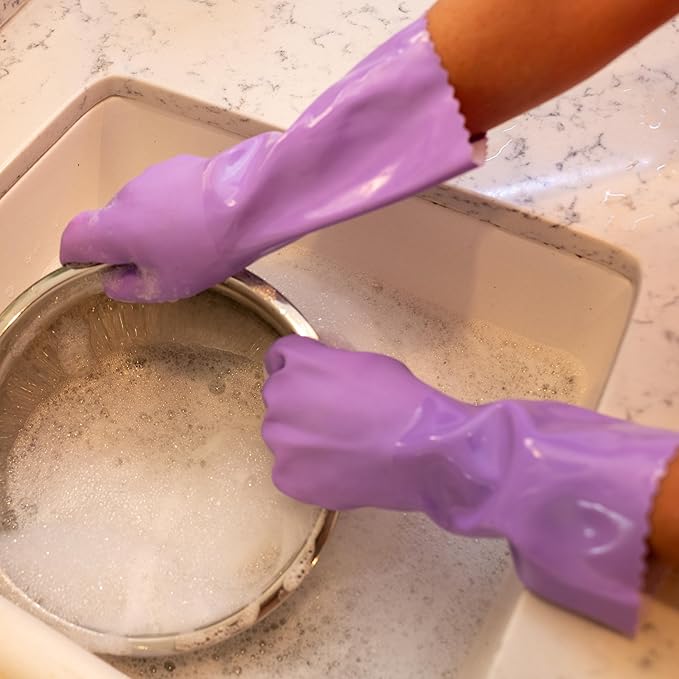 Star Kitchen & Home True Blues Ultra Lavender Household Cleaning Gloves (Medium)