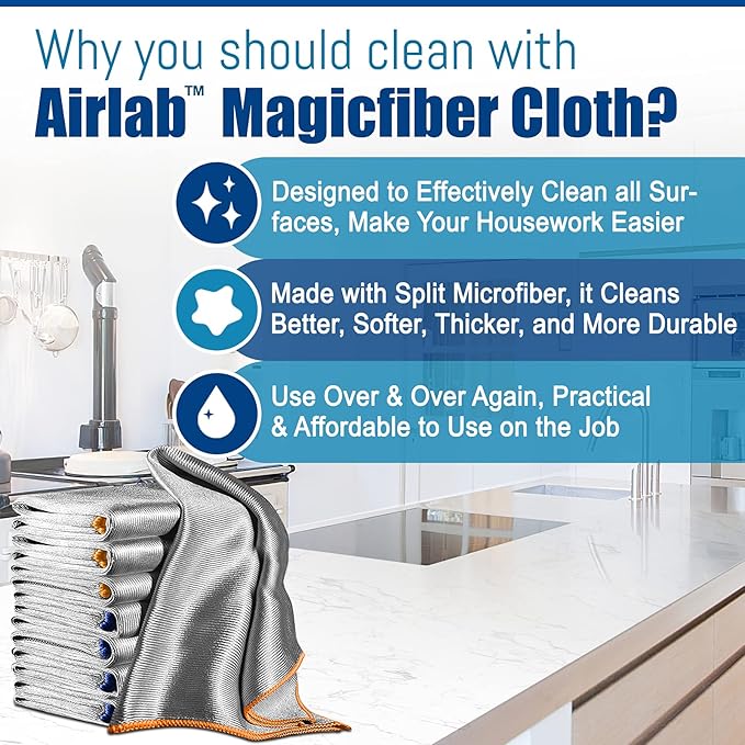 Airlab 24 Pack, Polishing Cloths & Fish Scale Cloths & Auto Deatiling Cloths