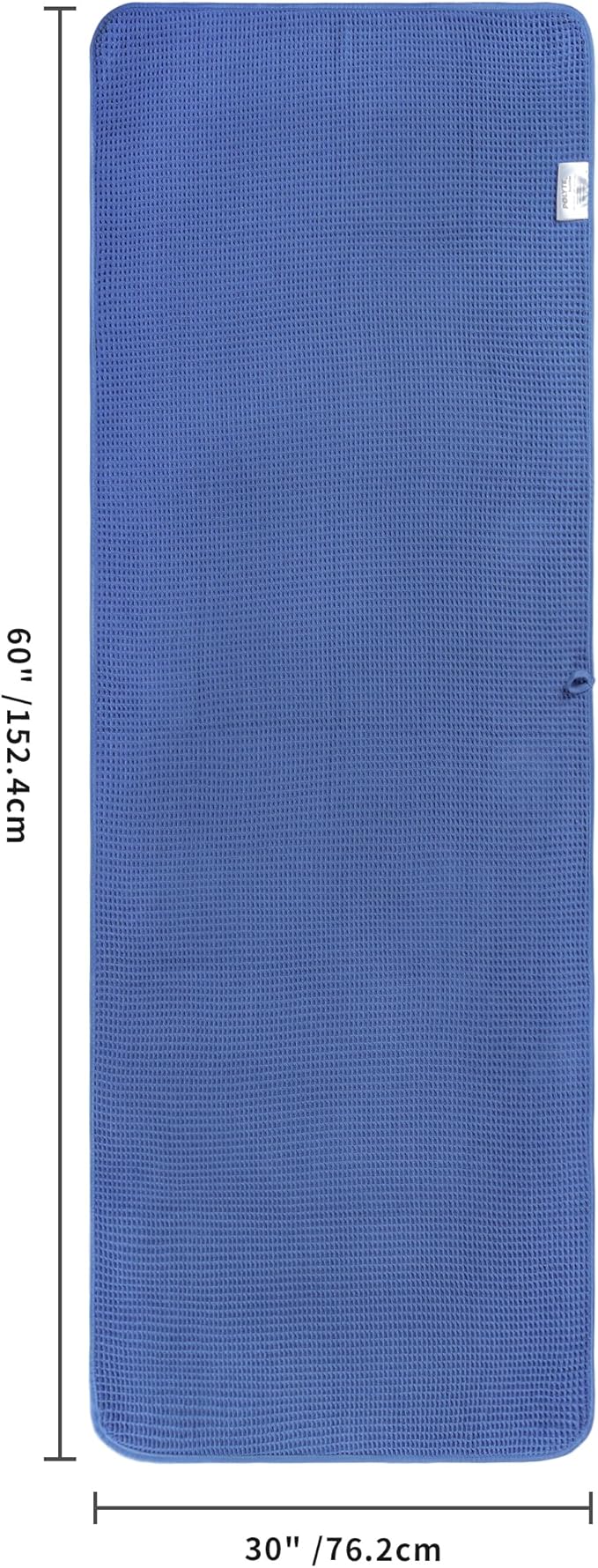 430 GSM Microfiber Oversize Quick Dry Lint Free Bath Towel, 60 x 30 in, 4 Pack (Waffle Weave)