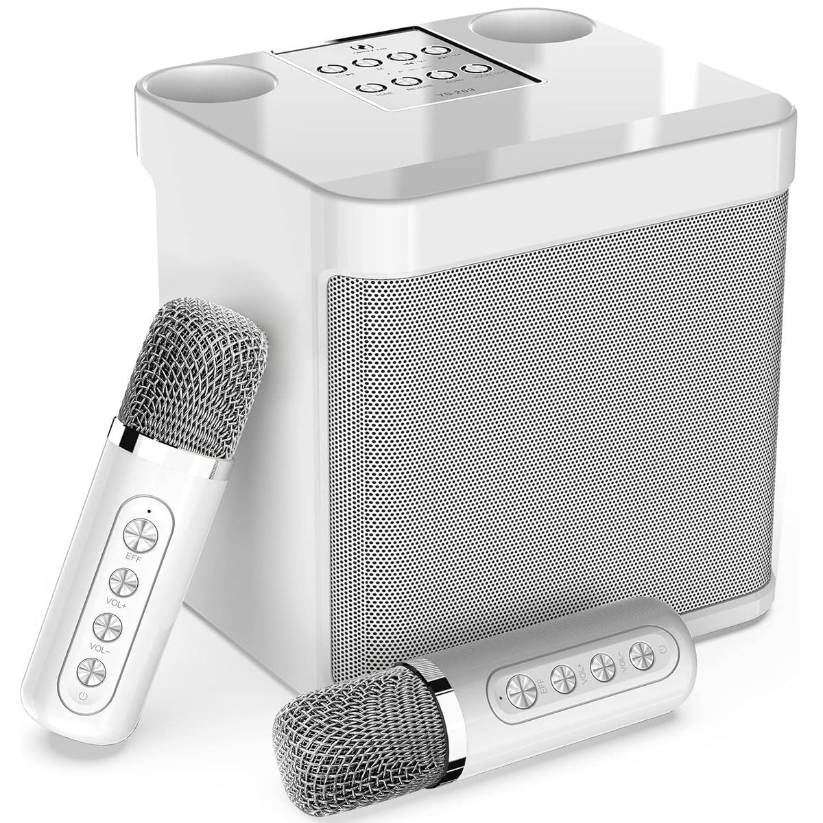 Karaoke Machine for Adults and Kids, Portable Bluetooth Karaoke Speaker with 2 Wireless Microphones for TV, Singing Karaoke for Home Party, Great Gifts for Boys and Girls