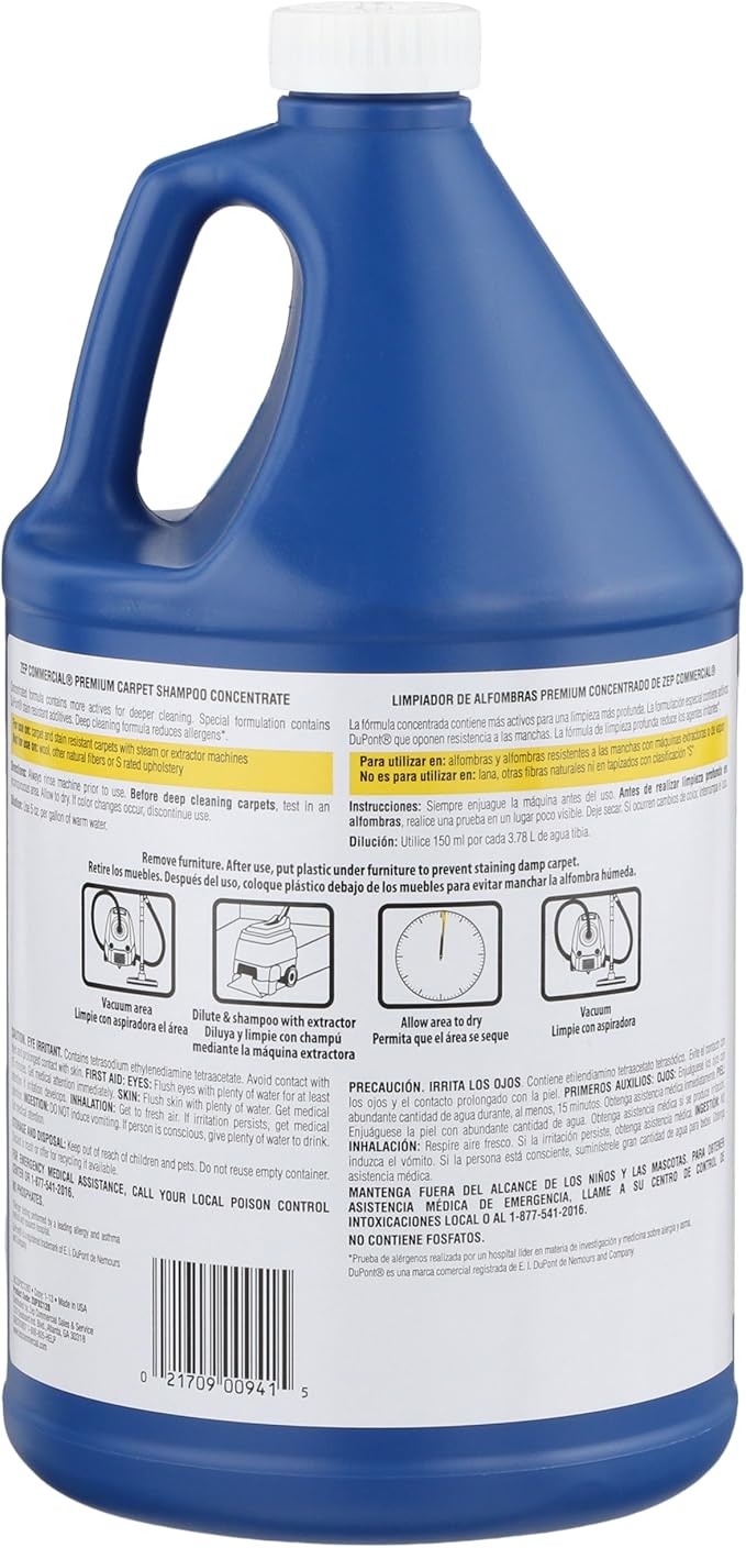 ZEP Carpet Shampoo, 1 Gallon