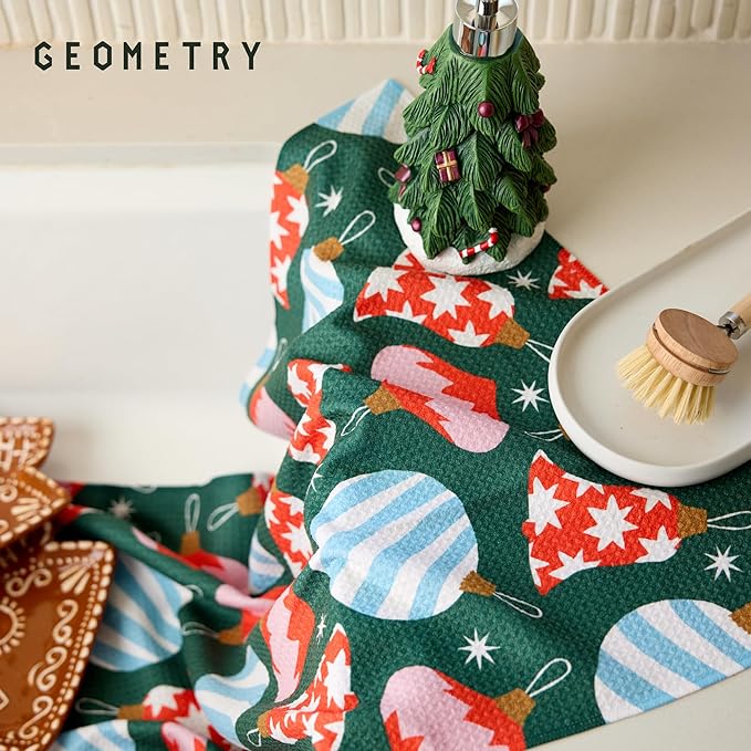 Christmas Kitchen Towels - Quick Dry Microfiber Cloth Dish Towels for Kitchen Drying - Premium Quick Dry Towel - Ornamenta