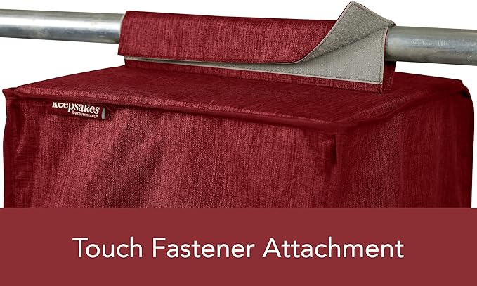 Covermates Keepsakes Hanging Closet Organizer - Heavy Duty Material, Sturdy Interior Shelves - Closet Storage, Red Heather