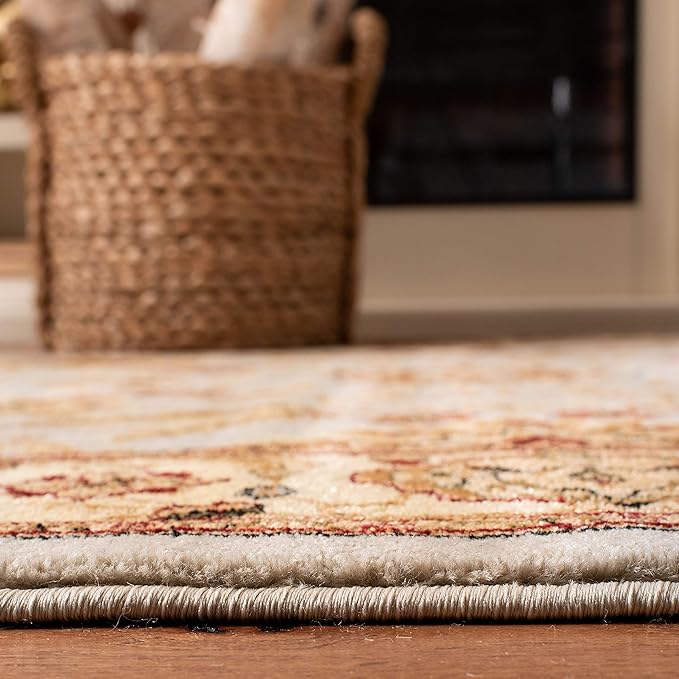 SAFAVIEH Lyndhurst Collection Accent Rug - 4' x 6', Grey & Beige, Traditional Oriental Design, Non-Shedding & Easy Care, Ideal for High Traffic Areas in Entryway, Living Room, Bedroom (LNH216G)