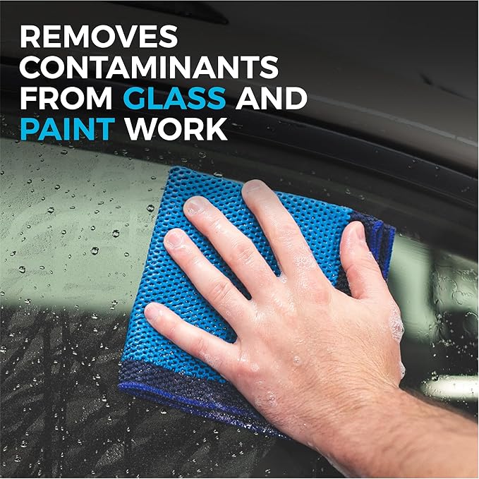 The Rag Company - Ultra Clay Towel - Clay Bar Results in Minutes, Smooth Paint Fast, Enhance Gloss & Wax Bond (12"x12")