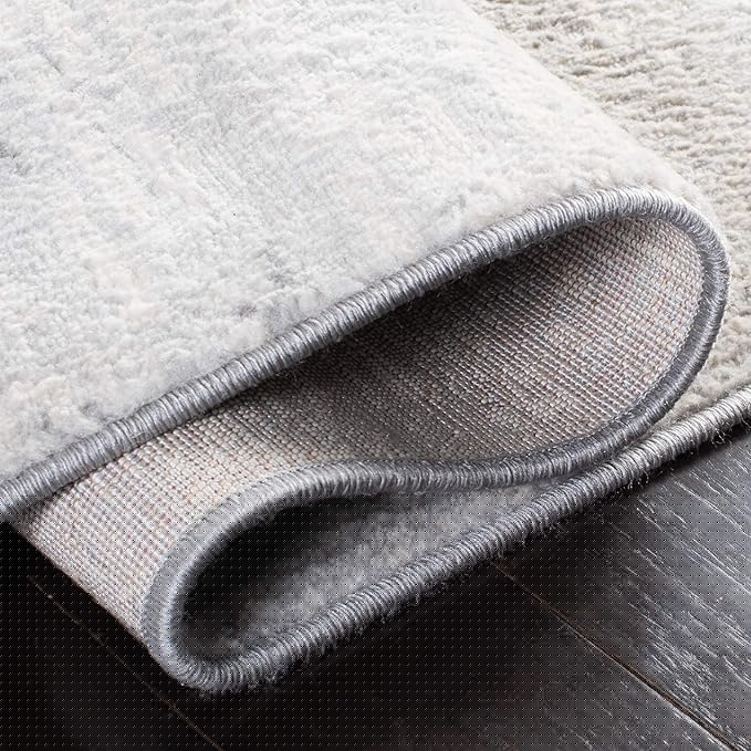 SAFAVIEH Brentwood Collection Runner Rug - 2' x 14', Ivory & Grey, Modern Abstract Design, Non-Shedding & Easy Care, Ideal for High Traffic Areas in Living Room, Bedroom (BNT822A)
