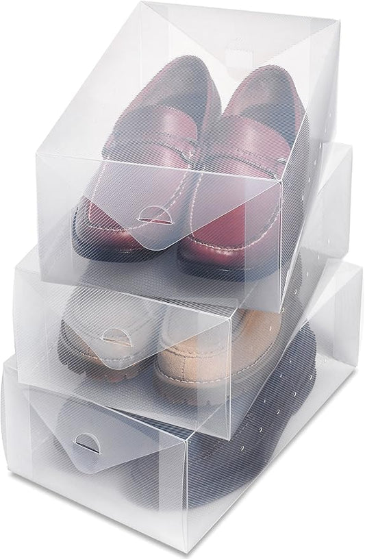 Whitmor Clear Vue Men's Shoe Box, S/3
