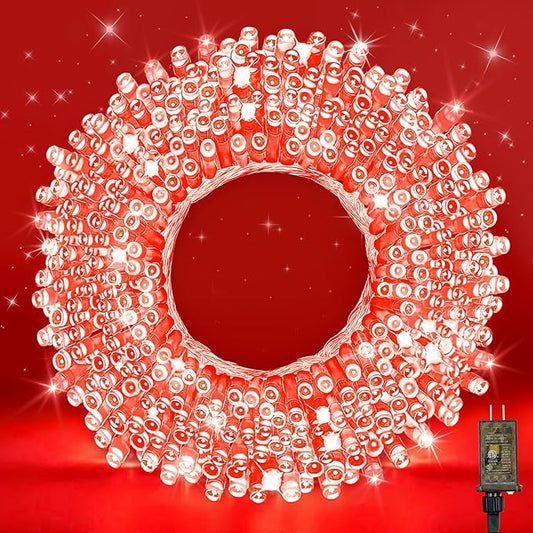 70FT Red String Lights, 210 LED Waterproof Seasonal Fairy Lights with 8 Modes, Indoor Outdoor Decorative Lighting for Christmas, Valentine’s Day, Wedding, Party, Garden