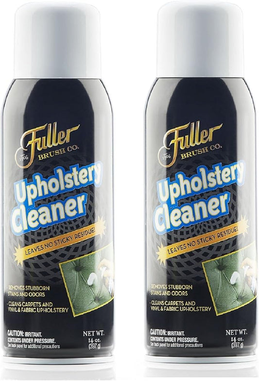 Fuller Brush Upholstery Cleaner – Foaming Multi-Surface Spray for Fabric, Carpet, Vinyl & Car Seats – Removes Stains & Odors Without Residue – Restores & Refreshes – 22 oz (Pack of 2)