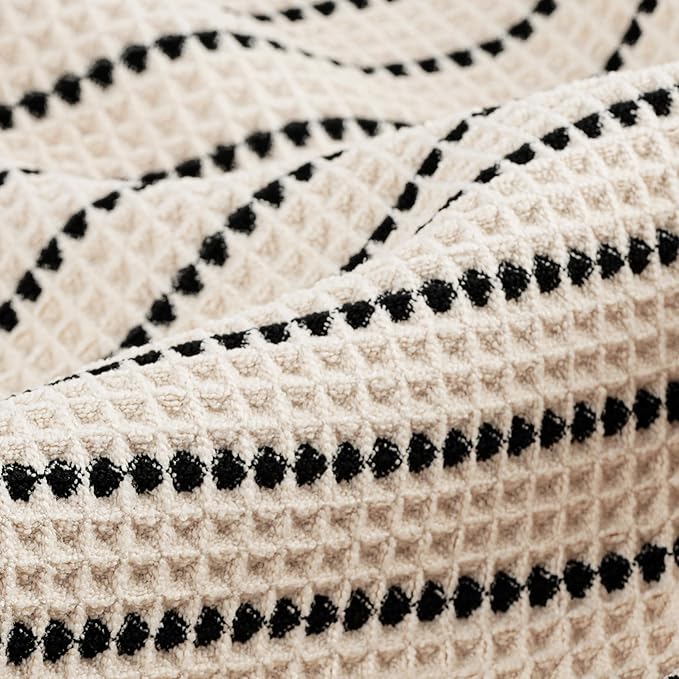 430 GSM Microfiber Oversize Quick Dry Lint Free Bath Towel, 60 x 30 in, 4 Pack (Waffle Weave)
