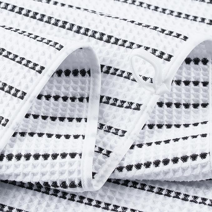 430 GSM Microfiber Oversize Quick Dry Lint Free Bath Towel, 60 x 30 in, 4 Pack (Waffle Weave)