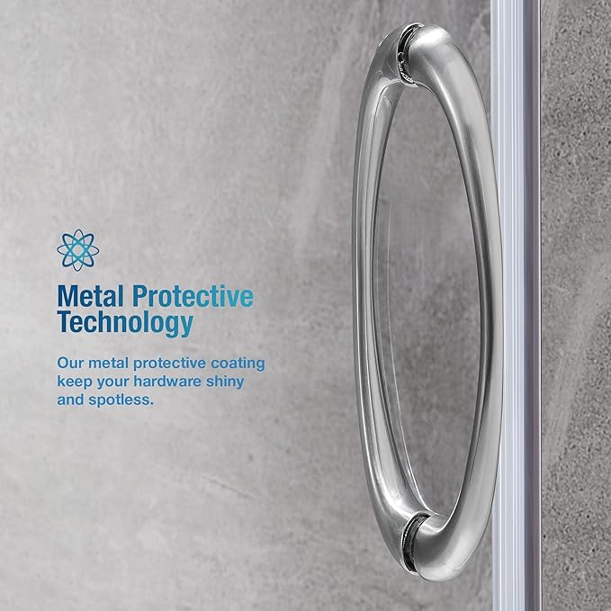 OVE Decors Breeze 32 in. Corner Shower Clear Sliding Door with Included Walls and Base in Satin Nickel Finish