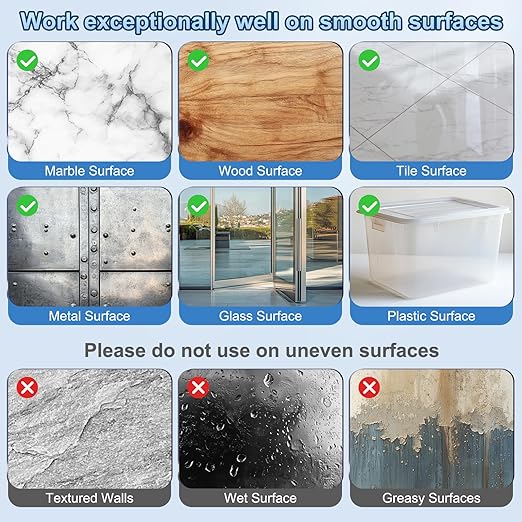 uxcell 100Pcs Double Sided Adhesive Pads, 2.36" x 1.18" Clear Removable Heavy Duty Mounting Tape Picture Hanging Sticky Adhesive Pad for Wall, Poster Picture, DIY Craft