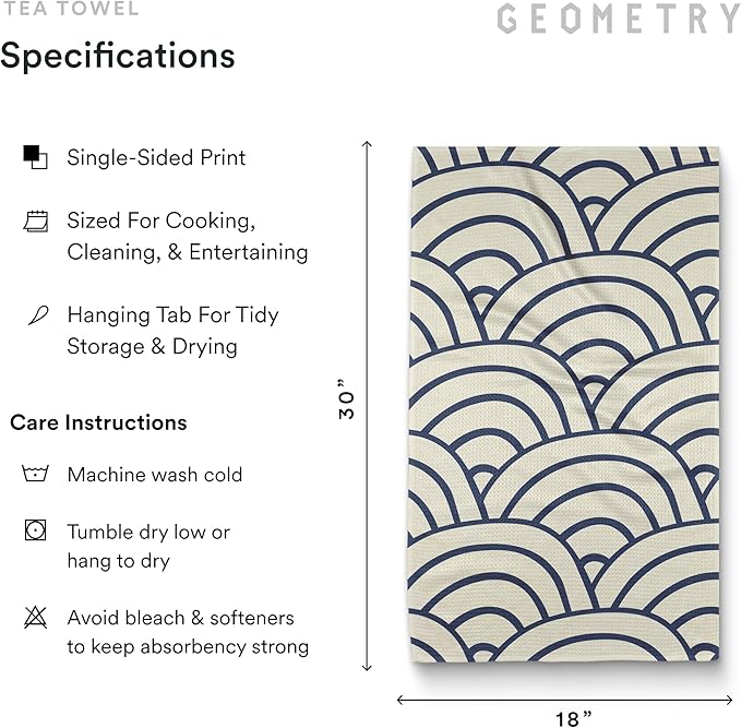 Kitchen Tea Towels - Quick Dry Microfiber Dish Towels for Kitchen Every Bloom, 18" x 30" 2 Pack