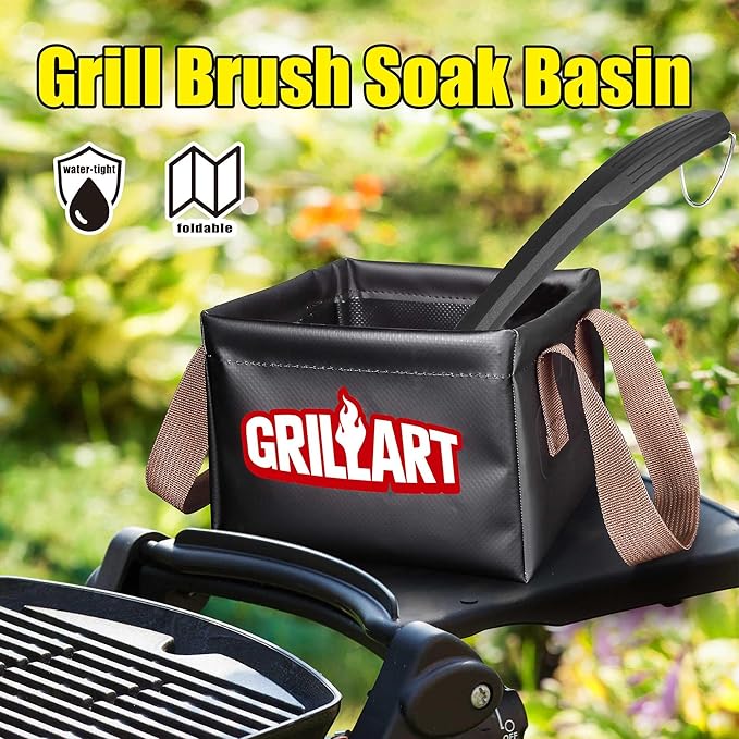 Grill Brush Bristle Free, Soak Basin, Perfect Partner for SteamWizards Grill Brush (Only Soak Basin No Grill Brush)