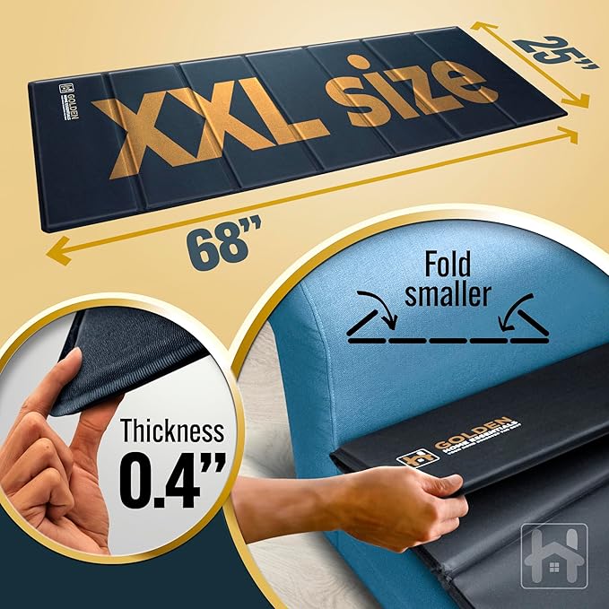 XXL Heavy Duty Couch Cushion Support (25" × 68") – Foldable, Moisture Resistant Couch Board to Fix Sagging Seats – Reinforced, Breathable, Universal Fit