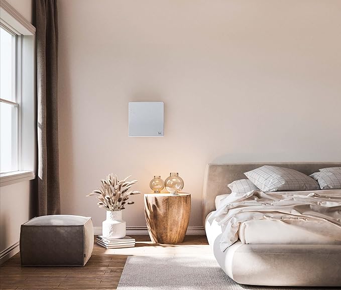 Wall Air/KL-W01U Wall Mounted Photocatalytic Air Purifier, Made in Japan, Washable Reusable Filter, Quiet, Remove Odor, Allergen, Mold, Smoke, VOC, Pollen & Pet Allergy, up to 560sqft