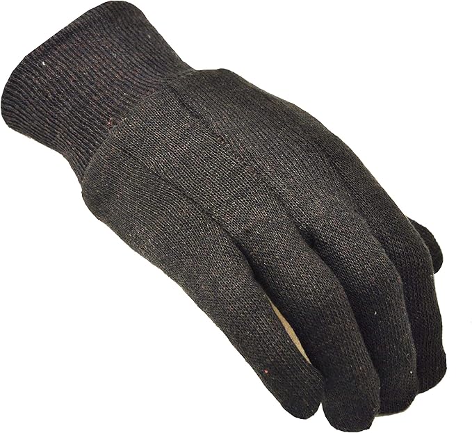 G & F Products Heavy Duty Cotton Jersey Work Gloves, Knit Wrist, Clute Cut, Durable, Comfortable, Multipurpose for Cleaning, Material Handling, Landscaping, Shoveling and All-Day Use, Large 12 Pair
