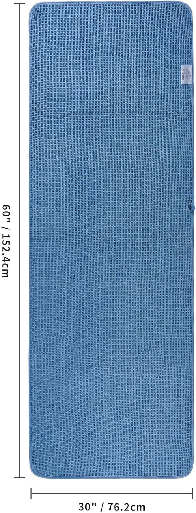 430 GSM Microfiber Oversize Quick Dry Lint Free Bath Towel, 60 x 30 in, 4 Pack (Waffle Weave)