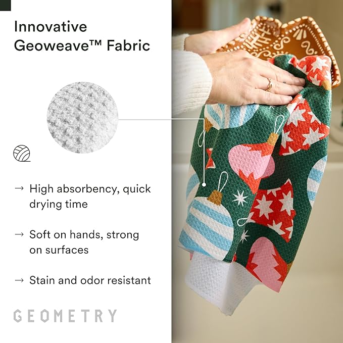Christmas Kitchen Towels - Quick Dry Microfiber Cloth Dish Towels for Kitchen Drying - Premium Quick Dry Towel - Ornamenta