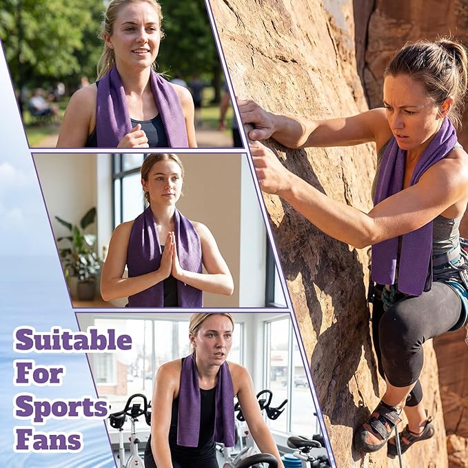 Cooling Towel Bulk - Neck & Face Cool Chilly Towels Microfiber Breathable Sport Sweat Rag for Gym, Yoga, Travel, Camping, Running, Outdoor