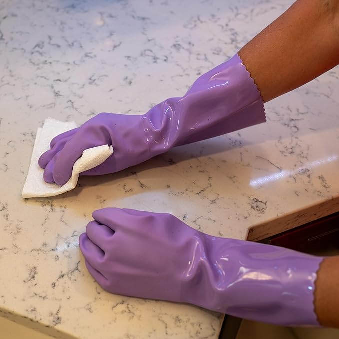Star Kitchen & Home True Blues Ultra Lavender Household Cleaning Gloves (Medium)