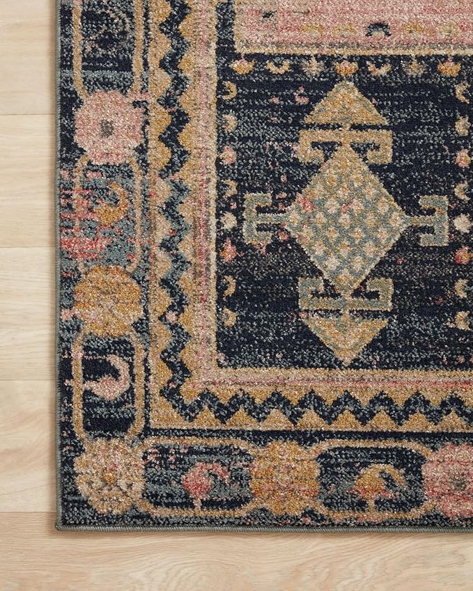 Loloi Jocelyn Collection JOC-06 Rose/Rose 7'-10" x 10' .38" Thick Area Rug