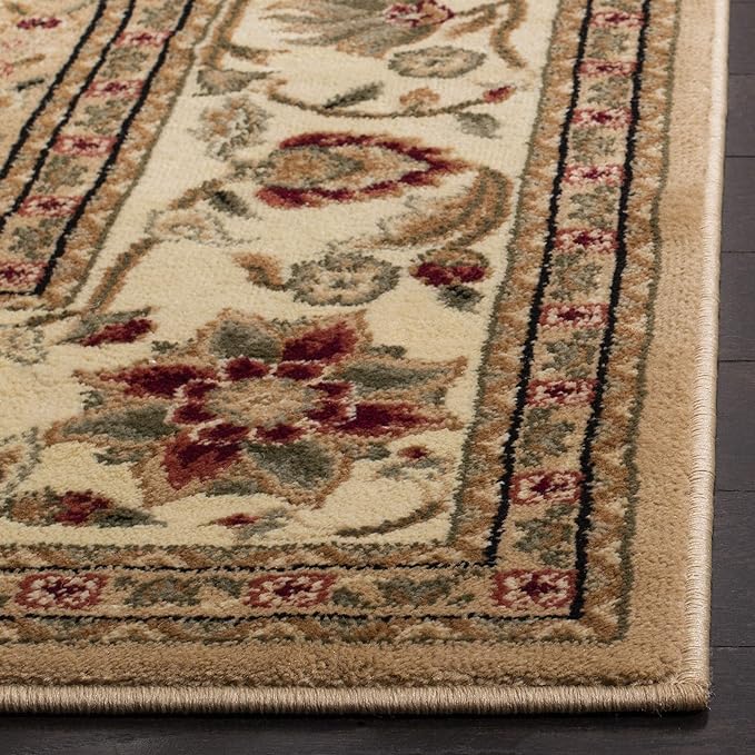 SAFAVIEH Lyndhurst Collection X-Large Area Rug - 11' x 15', Beige & Ivory, Traditional Oriental Design, Non-Shedding & Easy Care, Ideal for High Traffic Areas in Living Room, Bedroom (LNH212D)