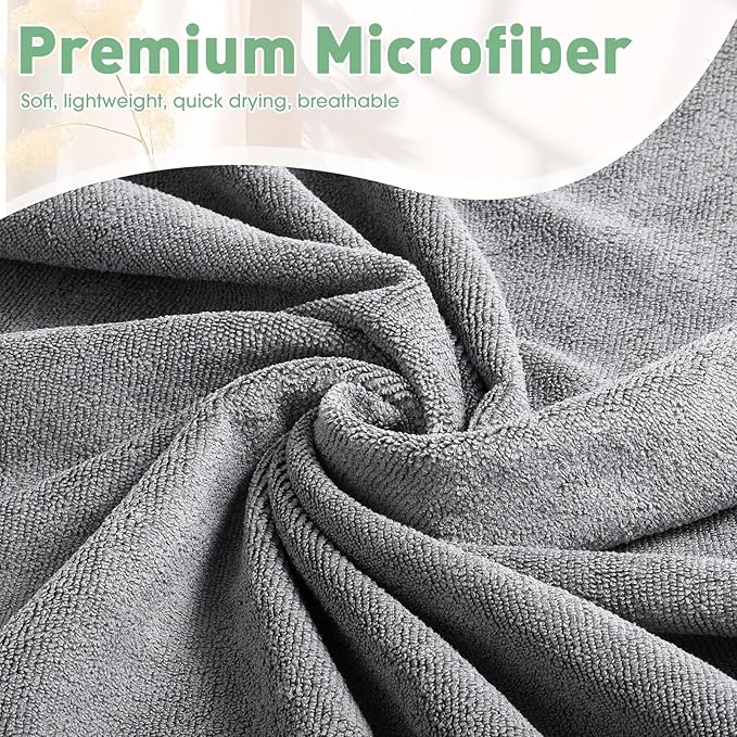 10 Pcs Hot Yoga Towels Bulk Non Slip Microfiber Anti Slip Absorbent Multicolor Wicking Pilates Yoga Mat Towel for Women Men Pilates, 27" x 72" (Classic)